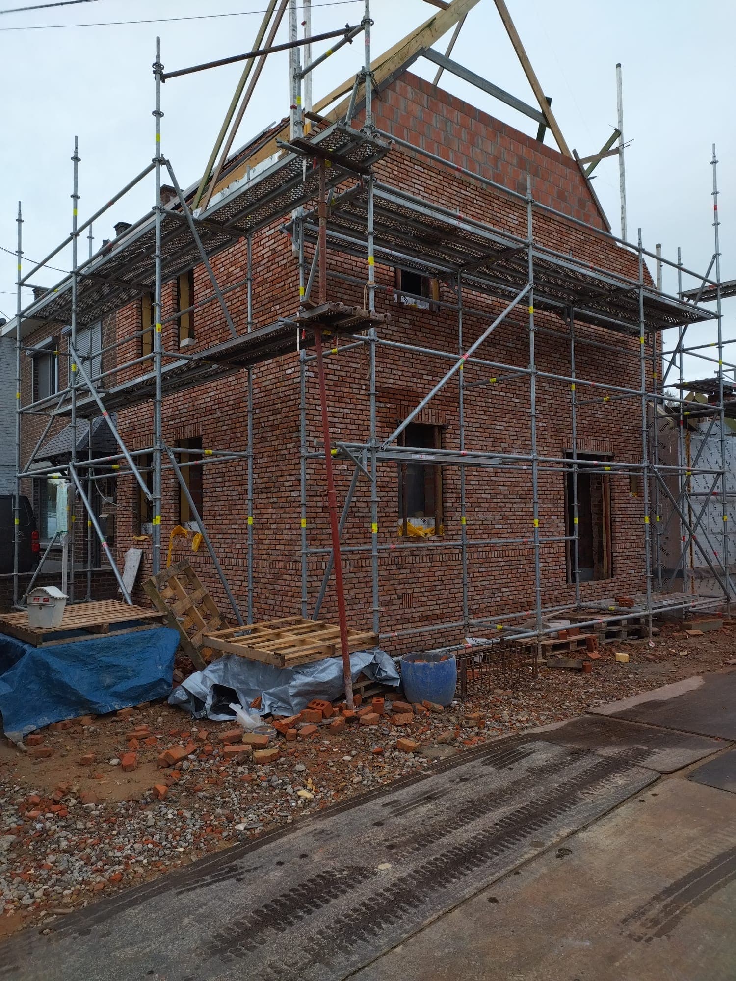 Afwerking bouwproject Maarkedal